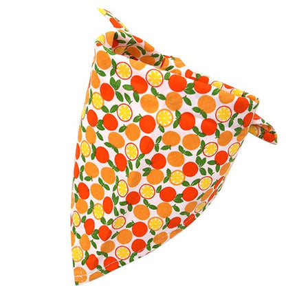 1 Pcs Dog Bandana Summer Dog Acccessories Fruit Printting Bandanas Scarf  Small Dog Cat  Puppy Bandanas/Bibs Pet Accessories S/M