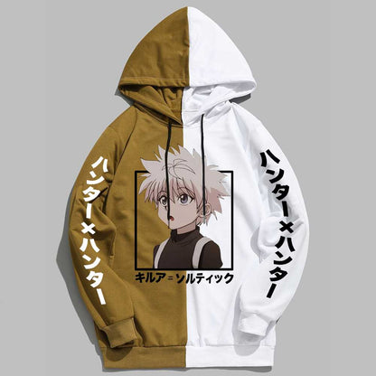 Hunter X Hunter Killua Zoldyck Mens Hoodies Autumn Winter Boys Girls Sweatshirts Fashion Killua Eye Anime Cosplay Hoodie