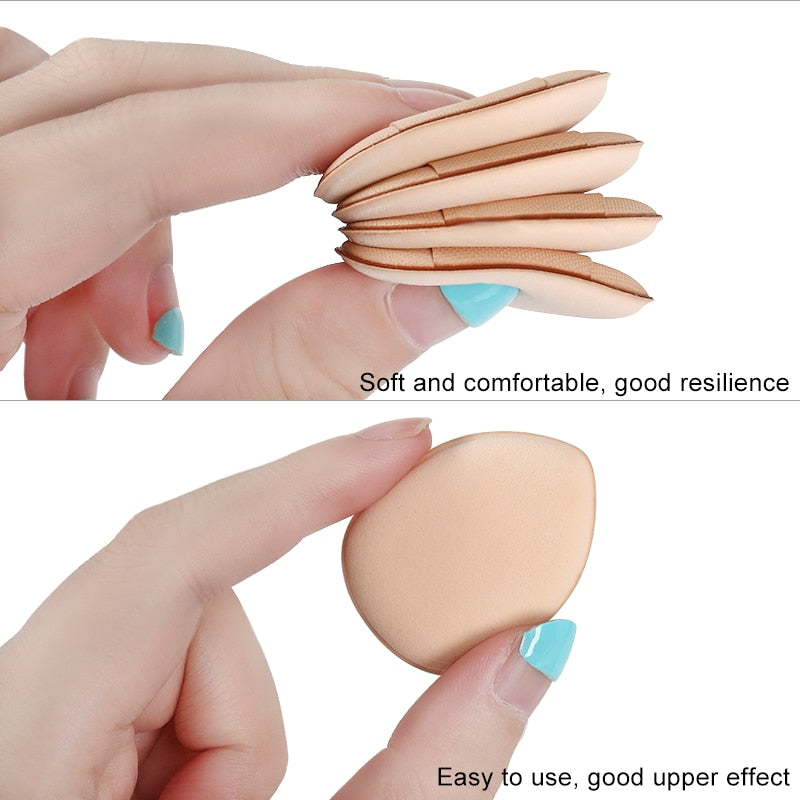 5/10/20 Pcs Mini Finger Puff Foundation Powder Detail Makeup Sponge Face Concealer Cream Blend Cosmetic Accessories Makeup Tools