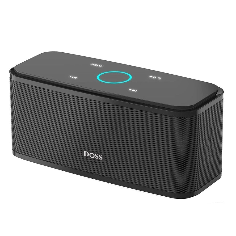 DOSS SoundBox Touch Control Bluetooth Speaker Portable Wireless Loud Speakers Stereo Bass Sound Box Built-in Mic for Computer PC