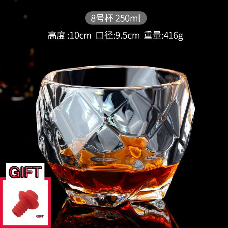 Glass Bar Hotel Home whisky beer glass wine Crystal Wine Glass Wine Set hot sale good quality Multiple styles can be selected