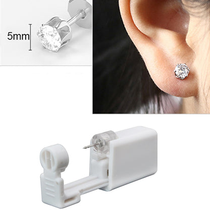 1/2/4Pcs Disposable Sterile Ear Piercing Unit Cartilage Tragus Helix Piercing Gun No Pain Piercer Tool Machine Kit Stud Jewelry