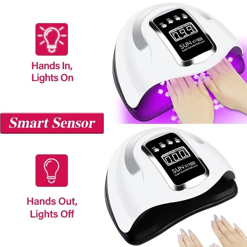 66LEDs Nail Dryer UV LED Nail Lamp for Curing All Gel Nail Polish With Motion Sensing Professional Manicure Salon Tool Equipment