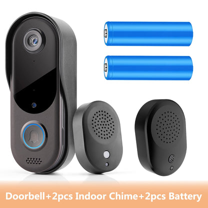 Smart Home Security doorbell camera WiFi Video Intercom Door bell Camera Outdoor Wireless WiFi Doorbell 2-Way Audio Night Vision