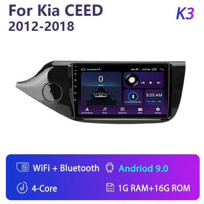 2din 4G Android 11 Car Radio Multimidia Video Player for Kia Ceed Cee'd 2 JD 2012-2018 Navigation GPS Carplay Audio Head Unit 9"