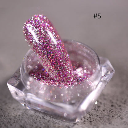 1pc 19Colors Nail Glitter Mirror Powder Chrome Dust Pigment 0.5g Paint Dip Metallic Shiny With Magic Effect Dust