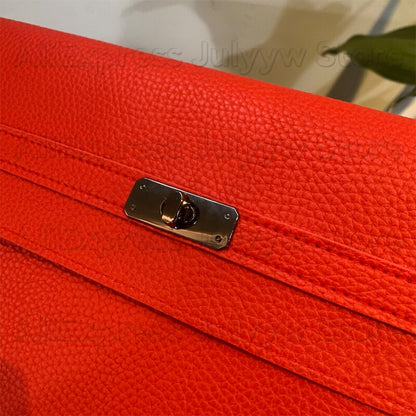 Red Clutch Bag Women Simple Women Ladies Clutch Pu Leather Envelope Clutch Bags Leather Women Lychee Pattern Purse Hand Bags