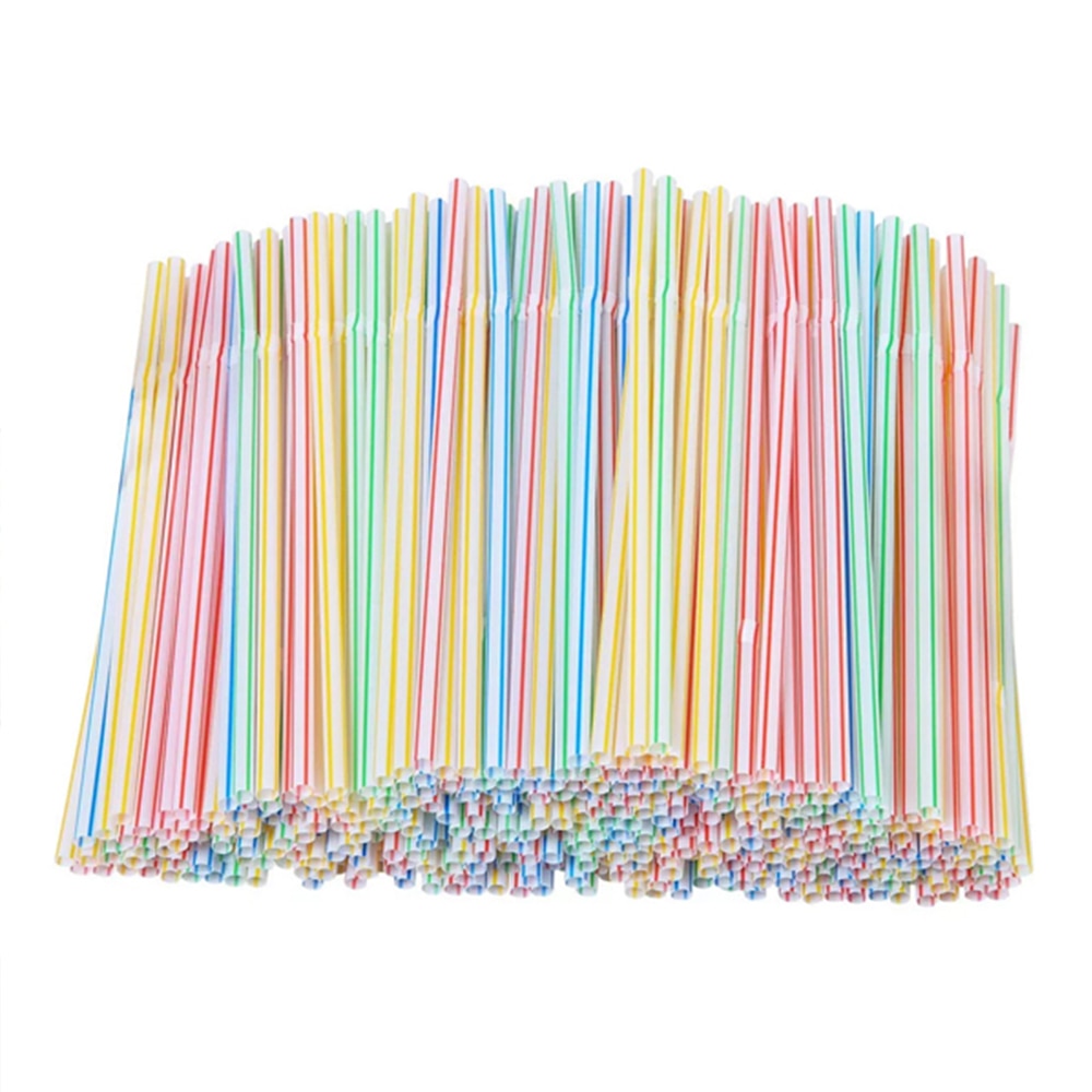 100/500/12000Pcs Multicolor Drinking Straws Rietjes Black Straw Cocktail Kitchen Wedding Bar Party Beverage Straws Accessories