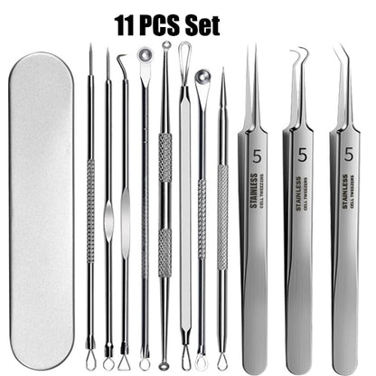 Professional Ultra-fine No. 5 Acne Blackhead Removal Tweezers Beauty Salon Pimples Needles Deep Cleaner Clip Face Skin Care Tool