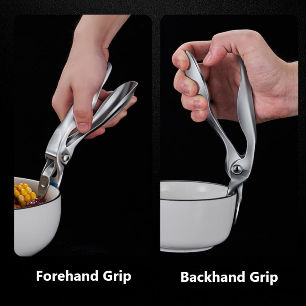 5/8/10PCS 304 Stainless Steel Bird-shaped Silicone Anti-scalding Non-slip Tray Lifter Pot Pan Clamp Kitchen Cookware Handle