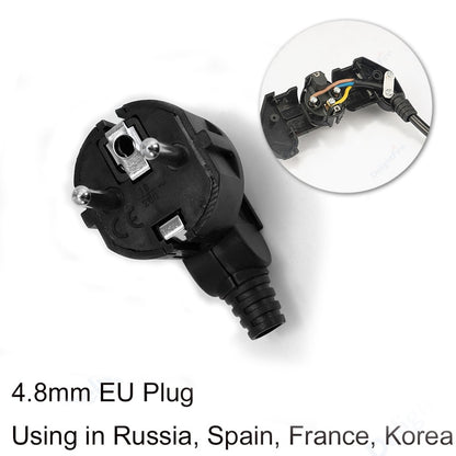 1-100pcs EU Plug Adapter 16A Male Replacement Outlets Rewireable Schuko Electeic Socket Euro Connector For Power Extension Cable