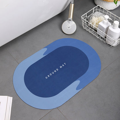 Super Absorbent Bath Mat Instant Drying Mat Bathroom Rug Non-slip Entrance Doormat Nappa Skin Floor Mat Toilet Carpet Home Decor