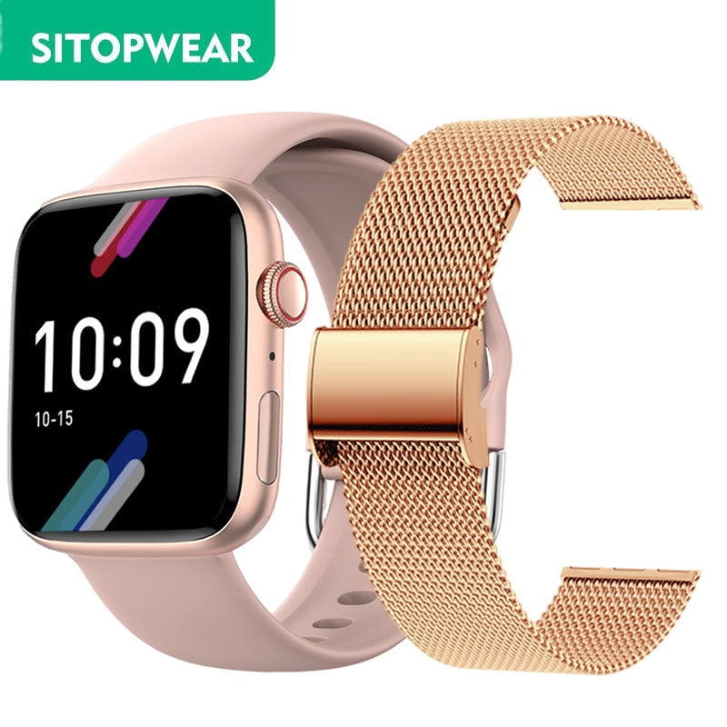 SitopWear Smart Watch 2023 Wireless Charging Smartwatch Bluetooth Calls Watches Men Women Fitness Bracelet Custom Watch Face