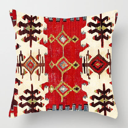 2021 New Ethnic Persian Carpet Print Linen Pillows Case Hot Bohemian Decorative Geometric Throw Pillows Sofa Couch Home Decor