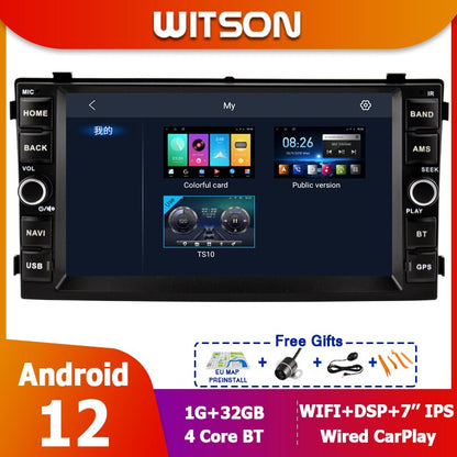 DSP Audio 7'' Android 12 Autoradio Car 2 Din Stereo For KIA CEED 2007 2008 2009 GPS Radios WIFI BT CARPLAY Multimídia Automotivo