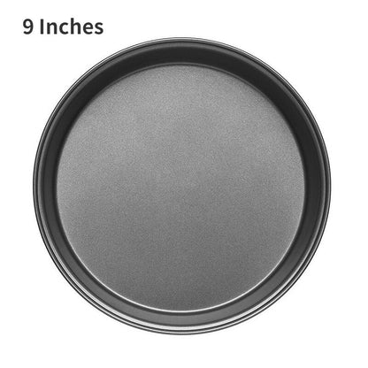 6/7/8/9/10 inch round pizza tray household shallow pizza baking tray mold Western food making tools