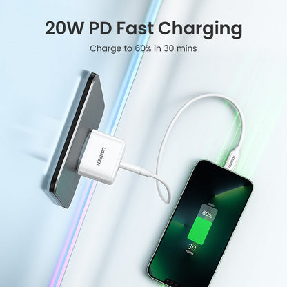 UGREEN PD Charger 20W USB C Charger for iPhone 13 12 11 Fast Charging USB Charger for Samsung S10 Xiaomi Mobile Phone Charger