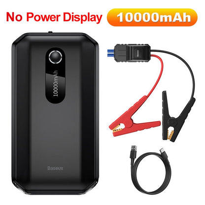 Baseus Car Jump Starter Power Bank 20000mAh 10000mAh Portable Car Booster Emergency Battery Charger 12V 2000A Starting Device