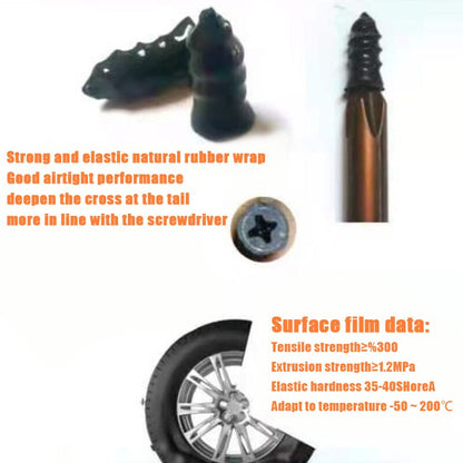 Car Tire Repair Nails Car Truck Motorcycle Scooter Rubber Vacuum Tire Repair Kit Repair Tire Membrane Rubber Nails Without Glue