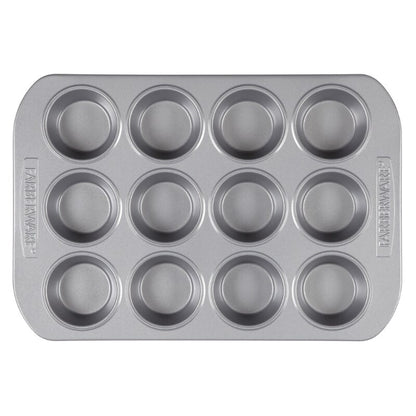 Bakeware Nonstick Cookie, Muffin, Cupcake, and Cake Pan Set, 4-Piece, Gray