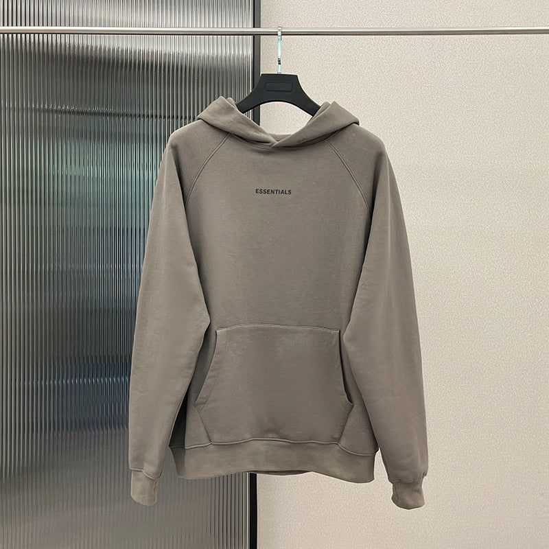 Fashion ESSENTIALS Hoodies High Quality Sweatshirt Chest letter logo Hip hop Loose Unisex Oversize 100% Cotton Hoodie