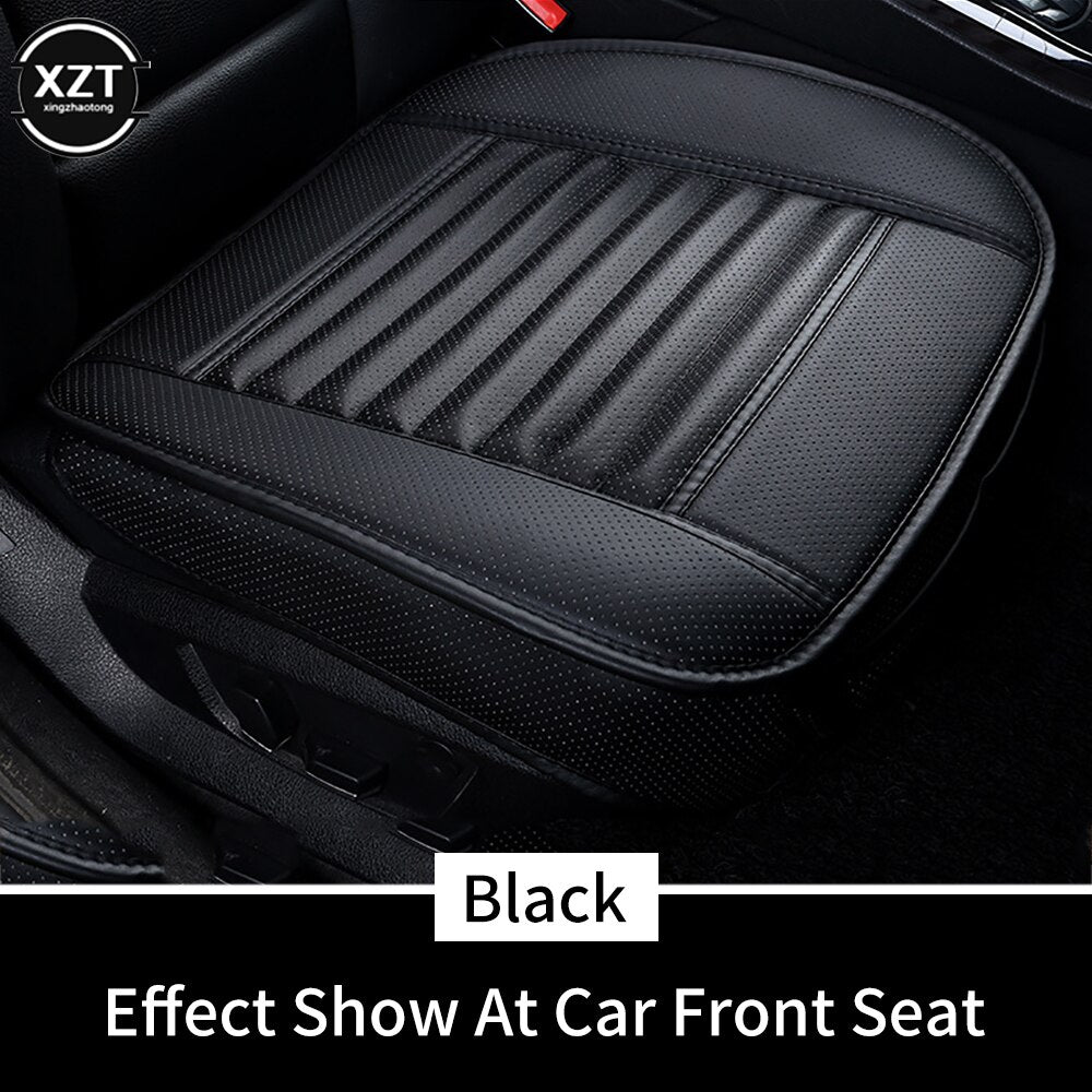 Universal Car Seat Cover Breathable PU Leather Pad Mat For Auto Chair Cushion Car Front Seat Cover Four Seasons Anti Slip Mat