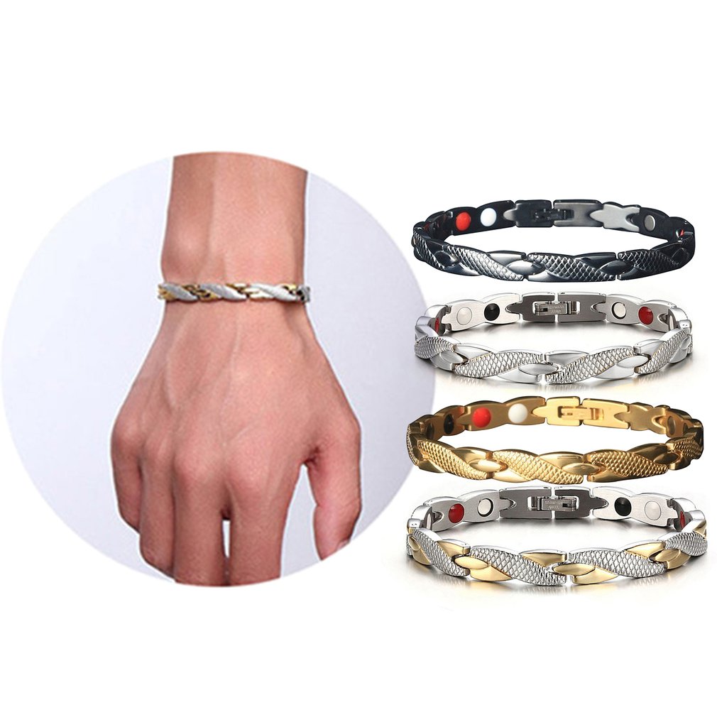 New Dragon Pattern Twisted Healthy Magnetic Magnet Bracelet for Women Power Therapy Magnets Bracelets Bangles for Women Men