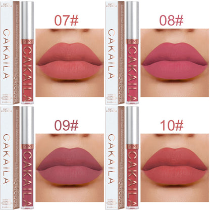 18 Colors Matte Lipgloss Wholesale Cheap Liquid Lipstick Makeup Lip Color Batom Long Lasting Sexy Red Pink Nude Lip Gloss Bulk