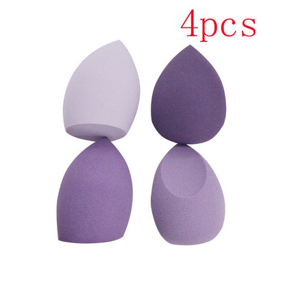 4pcs Makeup Sponge Powder Puff Dry and Wet Combined Beauty Cosmetic Ball Foundation Powder Puff Bevel Cut Make Up Sponge Tools