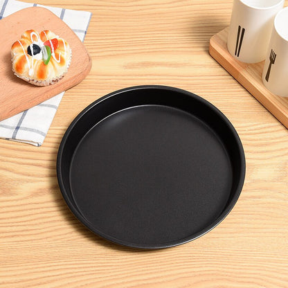 6/7/8/9/10 inch round pizza tray household shallow pizza baking tray mold Western food making tools