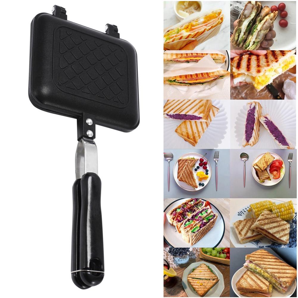 Sandwich Maker Grill Pan Non-Stick Pan Waffle Toaster Cake Breakfast Machine Barbecue Steak Frying Oven