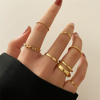 Hip Hop Cross Ring On Finger Chains Adjustable Jewelry Rings for Men Women Gothic anillos Aesthetic Rings 2023 Trend Accessories