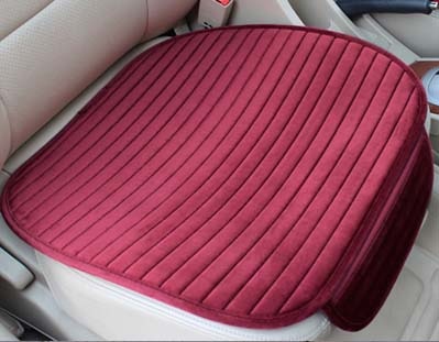 Car Seat Cover Car Accessory Front Rear Flocking Cloth Winter Warm Cushion Breathable Protector Mat Pad Universal Auto Interior