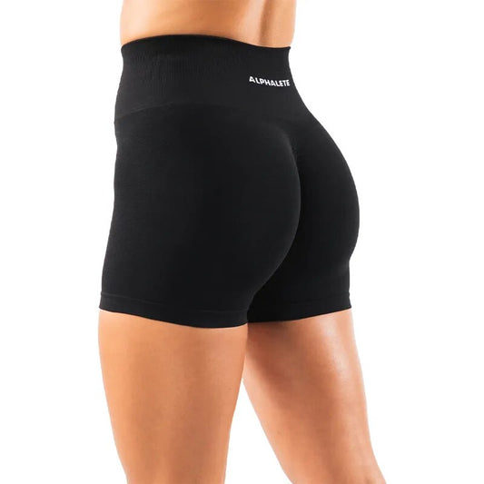 New  Spandex Amplify Short Seamless Amplify Shorts Women Soft Workout Tights Fitness Outfits Yoga Pants Gym Wear