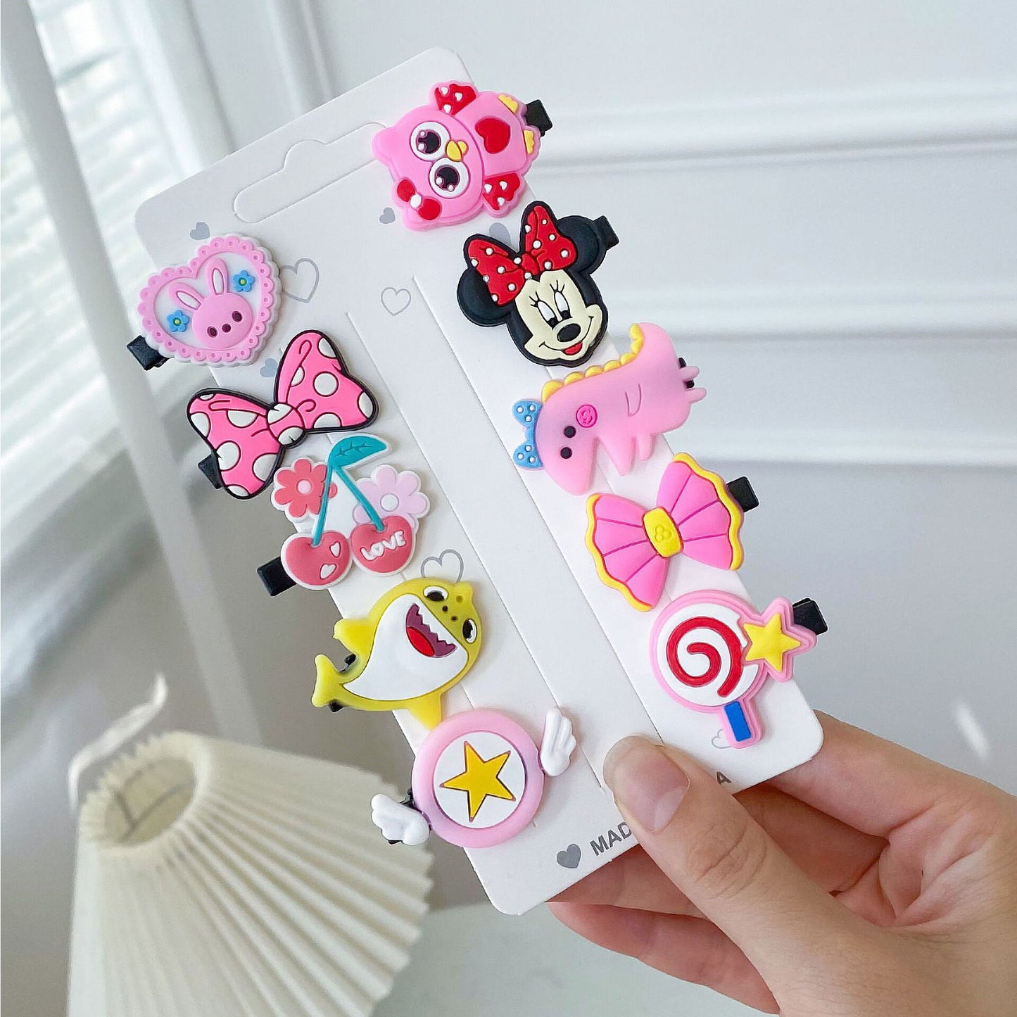 10PCS/Set New Cute Cartoon Unicorn Hair Clips for Girls Colorful Sweet Unicorn Hairpin Kids Barrette Hair Accessories for Girls