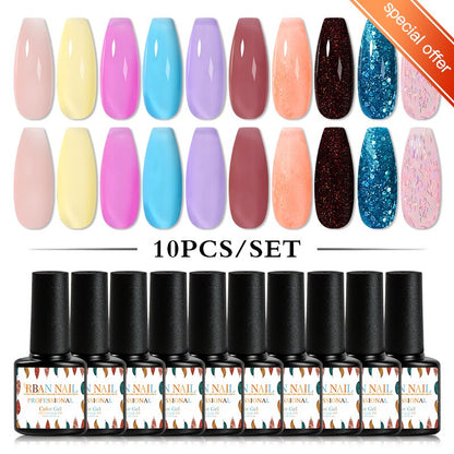 MEET ACROSS 6/12Pcs Nail Liner Gel Set Line Polish Gel Kit Nail Art Design For UV Paint Nail Drawing Polish DIY Painting Varnish