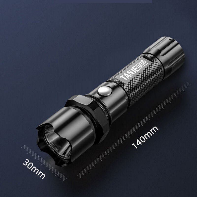 Strong Light Torch USB Rechargeable LDE Flashlight Strong Brightness Flashlight 3 Modes High Power Outdoor Lighting Flashlight