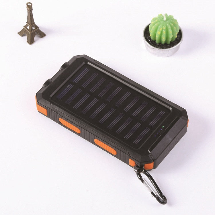 80000mAh Portable Solar Power Bank Charging Poverbank Three defenses External Battery Charger Strong LED Light Double USB