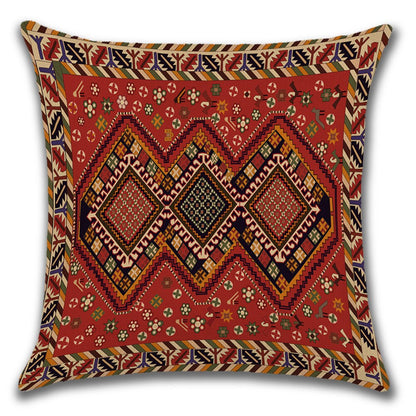 2021 New Ethnic Persian Carpet Print Linen Pillows Case Hot Bohemian Decorative Geometric Throw Pillows Sofa Couch Home Decor