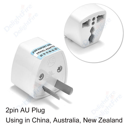 1pcs Universal AU UK US EU Plug Adapter US to EU Plug Converter Australian KR Euro Travel Adapter Power Electric Socket Outlet