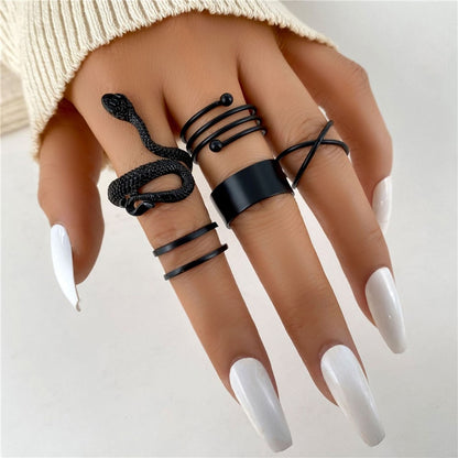 Hip Hop Cross Ring On Finger Chains Adjustable Jewelry Rings for Men Women Gothic anillos Aesthetic Rings 2023 Trend Accessories