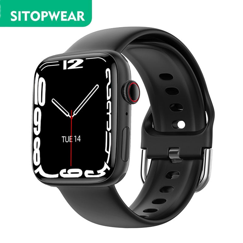 SitopWear Smart Watch 2023 Wireless Charging Smartwatch Bluetooth Calls Watches Men Women Fitness Bracelet Custom Watch Face