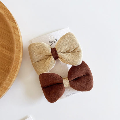 Coffee Warm Color Cute Cartoon Princess Hairpins Children Girls Kid Hair Clips Barrettes Accessories Hairclip Headwear Headdress