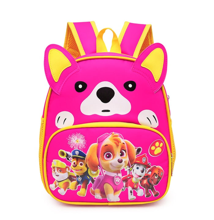 2021 New Paw Patrols Toy Cartoon School Backpack Cartoon Lighten Kindergarten Bag Chase Skye Marshall Figure Print for Kids 2-8Y