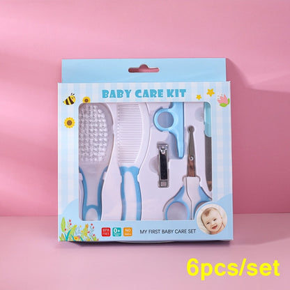 4-13 pcs/Set Newborn Baby Kids Nail Hair Health Care Thermometer Grooming Brush Kit Care Baby Essentials Newborn Material Safety