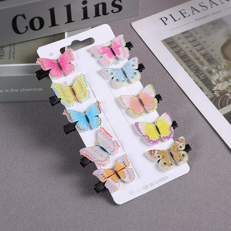 10PCS/Set New Cute Cartoon Unicorn Hair Clips for Girls Colorful Sweet Unicorn Hairpin Kids Barrette Hair Accessories for Girls