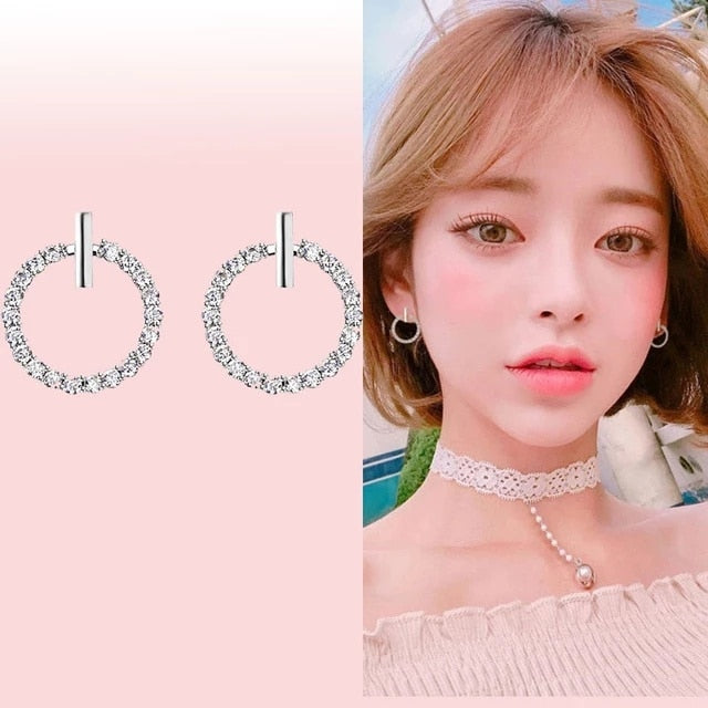 Disney Mickey Mouse Earring 925 Silver Heart Earring Pumpkin Coach Stud Earrings Silver Women Star Butterfly Earrings Jewelry