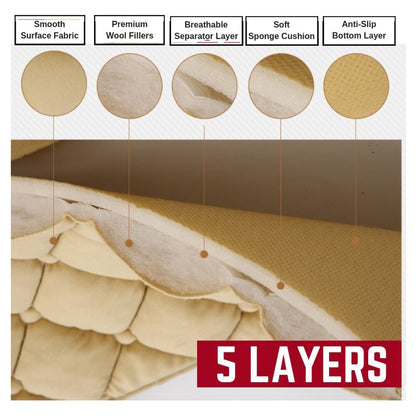 Car Seat Cover Front Rear Flocking Cloth Cushion Non Slip Winter Auto Protector Mat Pad Keep Warm Universal For Truck Suv