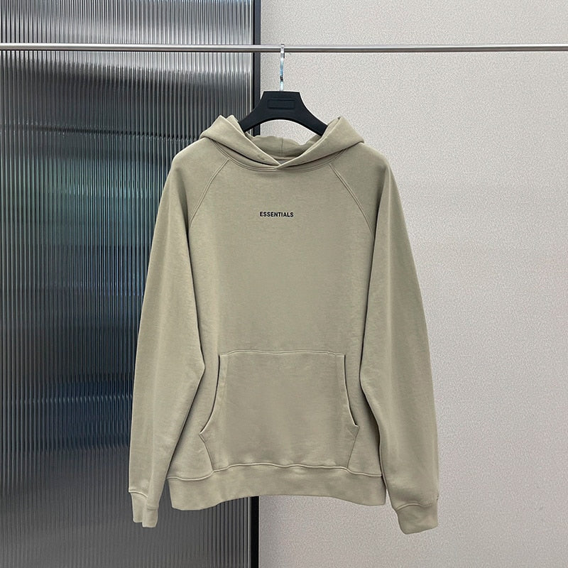 Fashion ESSENTIALS Hoodies High Quality Sweatshirt Chest letter logo Hip hop Loose Unisex Oversize 100% Cotton Hoodie