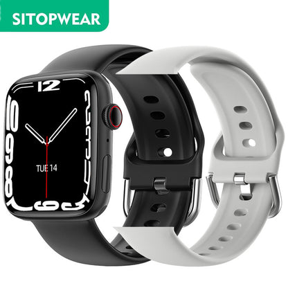 SitopWear Smart Watch 2023 Wireless Charging Smartwatch Bluetooth Calls Watches Men Women Fitness Bracelet Custom Watch Face